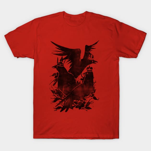 Crowned Crows T-Shirt by Tobe_Fonseca